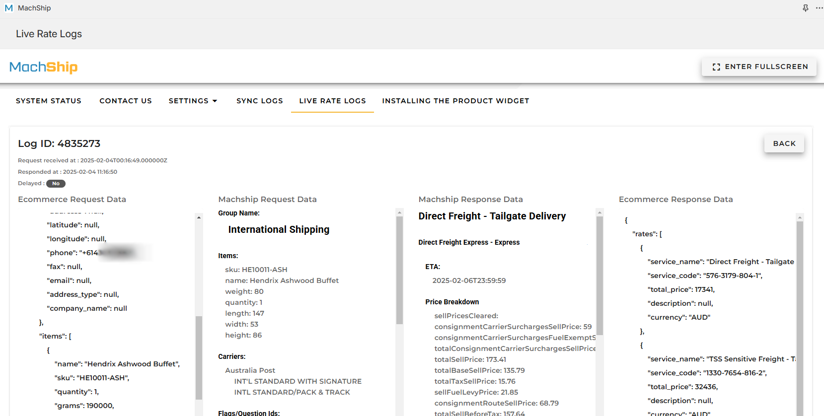 Log Details